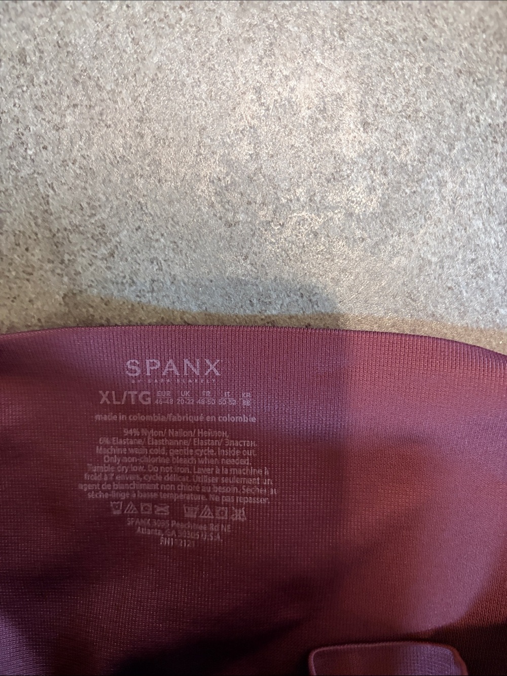 SPANX Moto 3 pair black, navy, wine High-Rise Seamless Leggings - Picture 2 of 2